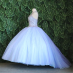 QUINCEANERA DRESS TWO TONE BALL GOWN SKY BLUE/LILAC