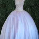 QUINCEANERA DRESS TWO TONE BALL GOWN SKY BLUE/LILAC